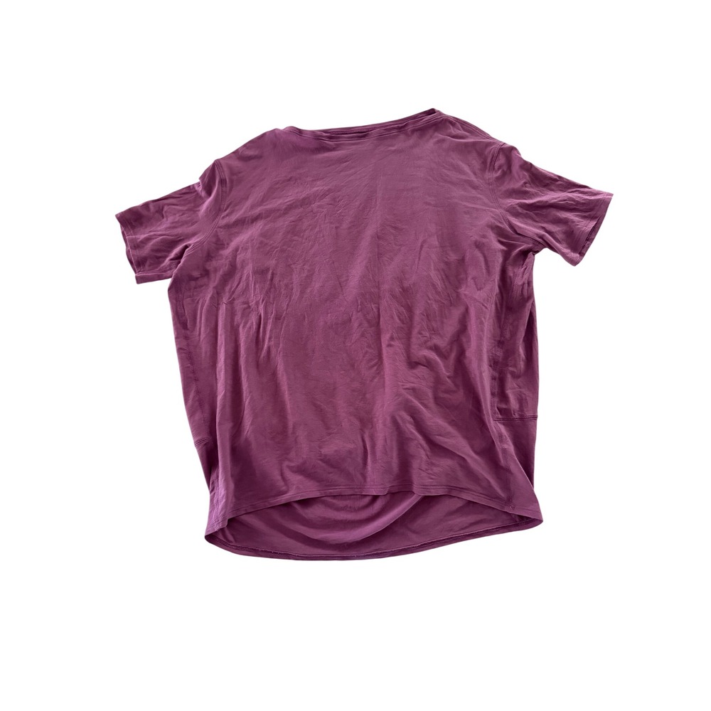 Lululemon Purple Short Sleeve Athletic T-Shirt Relaxed Fit Yoga Top Womens